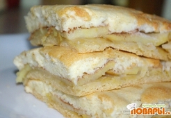 Яблочный пирог с творожным бисквитом