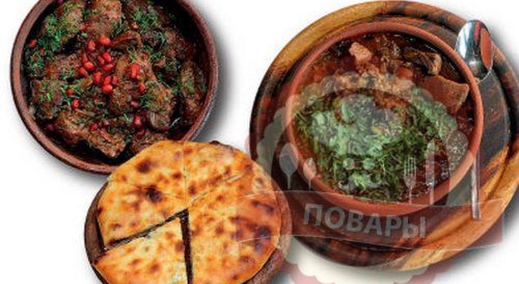 Харчо из курицы с орехами