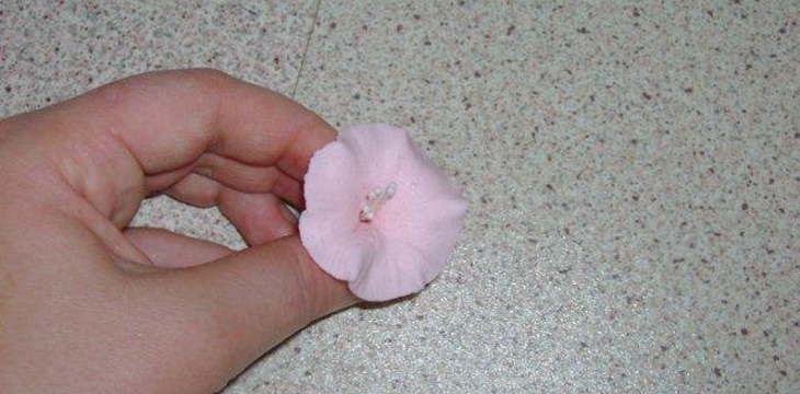 Шаг №4 МК Цветок, похожий на вьюнок от Annula