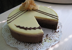 Рецепт: Торт "Три шоколада"