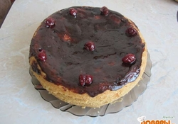 Рецепт: Вишневый торт, приготовленный в мультиварке
