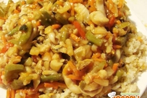 Шаг 3: Когда он растворится, добавляем крахмал, …