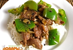 Мясо с рисом по-азиатски