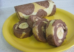 Рецепт: Пестрый рулет