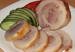 Пикантный мясной рулет