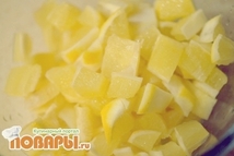 Шаг 2: и порезать квадратиками 1-1,5 см.