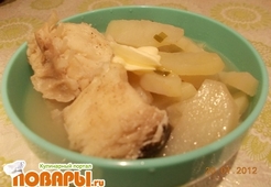 Налим с картофелем