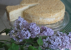 Рецепт: Торт "Сметанный"