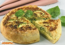Рецепт: Пирог с кабачками и сыром