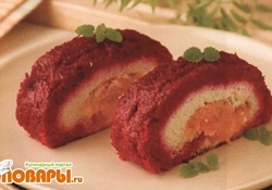 Рецепт: Рулет "Радуга"