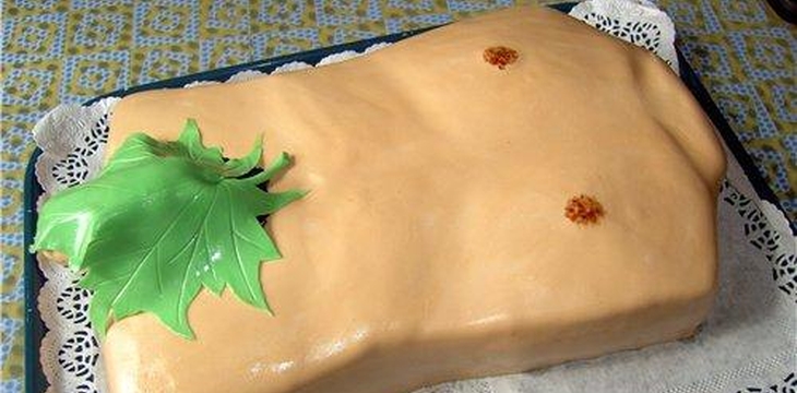 Шаг №9 МК Торт в виде Мужского Торса от selenchik