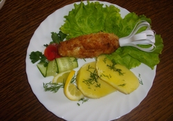 Рецепт: Котлета по-Киевски