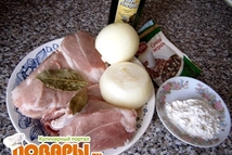 Шаг 1: Нам понадобится: 500 г свинины …