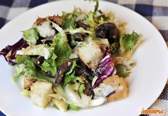 Салат из говяжьей печени 