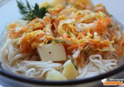 Рецепт: Овощное "кукси" с пекинской капустой