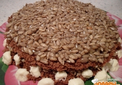 Рецепт: Торт "Карамельная семечка"