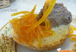 Паштет из куриной печени с апельсиновым конфитюром