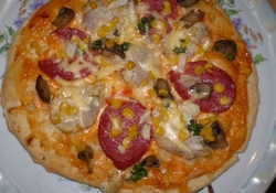 Рецепт: Домашняя пицца