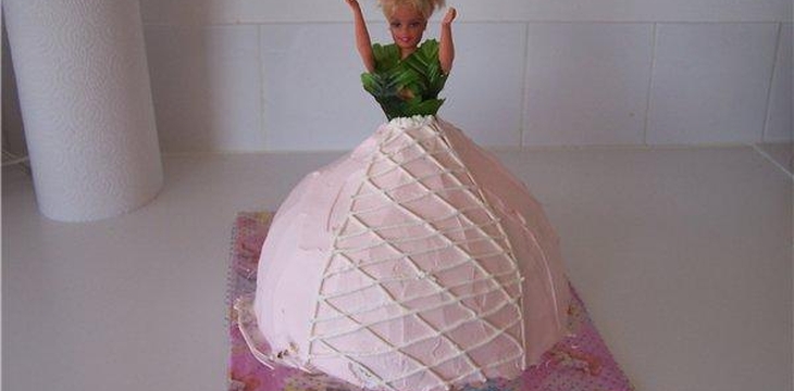 Шаг №2 Мк Торт Барби от sokrolga