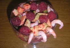 Креветки в малине