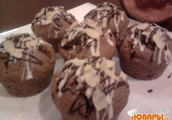 Рецепт: Шоколадные кексы