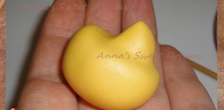 Шаг №3 Винни Пух из мастики от Annula