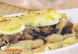 Рецепт: Палтус в кокосовой стружке