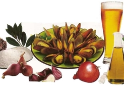 Мидии по-фламандски, в белом пиве