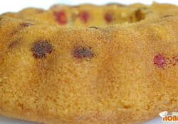 Рецепт: Кекс с сушеными вишнями и цитрусовым ароматом