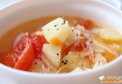 Быстрый и простой суп с квашеной капустой