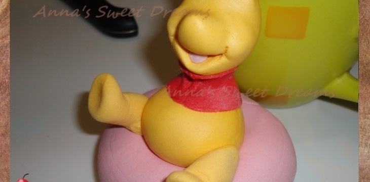 Шаг №13 Винни Пух из мастики от Annula