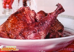 Рецепт: Петух в вине