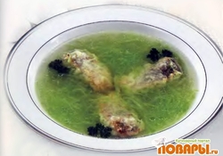 Рецепт: Щи из свежей капусты с рыбой