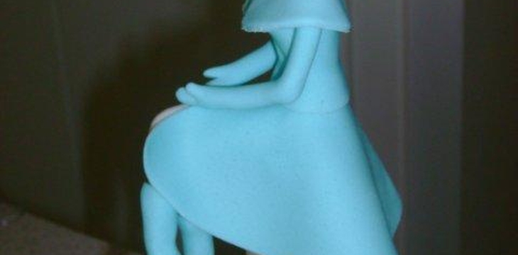 Шаг №12 МК Снегурочка из мастики от Annula