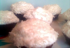 Шоколадные кексики с ванильным кремом