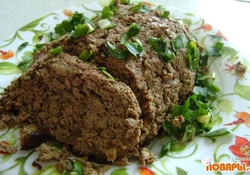 Рецепт: Паштет из куриной печени запеченный