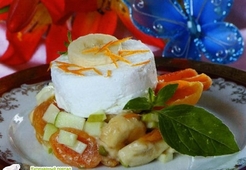 Восточный салат с абрикосами