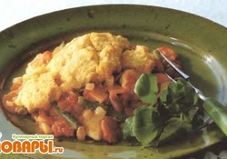 Рецепт: Курица с маисовой лепешкой