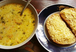 Суп с плавлеными сырками