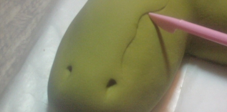 Шаг №9 МК МК Торт Динозавр от alizka