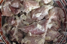 Шаг 1: Берем 300 гр. свинины, режим …