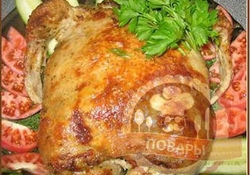 Рецепт: Курица, фаршированная по-венгерски