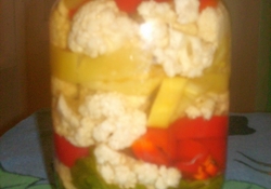 Рецепт: Цветная капуста с перцем 