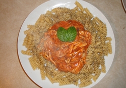 Рецепт: Макароны с куриным соусом