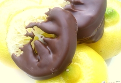 Карамелизированные бергамоты в шоколаде