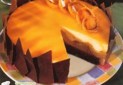 Шоколадно-абрикосовый торт