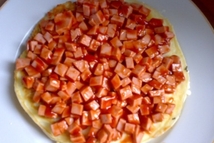 Шаг 3: Наверх положить 2-ой блин. Сыр …