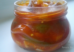 Рецепт: Баклажаны в томатной заливке