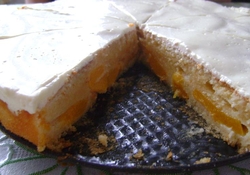 Рецепт: Пирог с персиками