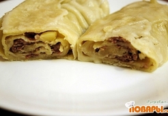 Рулет на пару (ленивые манты)